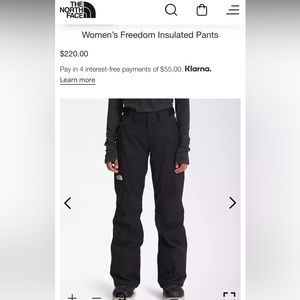 Women’s Freedom Insulated Pants by The North Face